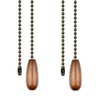 Ceiling Fan Chain Pulls Walnut Wooden Pull Chain Extension Pull
