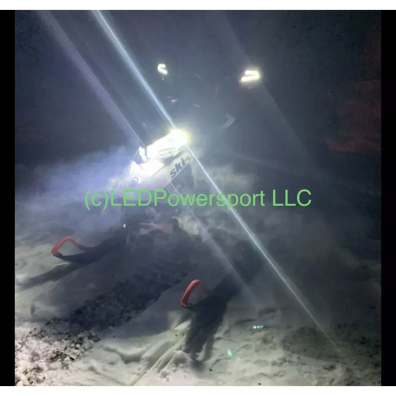 FT Fits ALL Lynx Boondocker Snowmobiles LED Headlight UPGRADE Kit