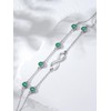 Infinity Anklet 925 Sterling Silver Hotwife Anklet May Birthstone Graduation