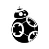 BB-8 Unit Astromech Droid 6" Vinyl Sticker Car Decal (6"