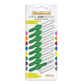 Stoddard Icon Green Standard 0.8mm Interdental Brush - 8 Brush in 1 Pack - Pack of 1