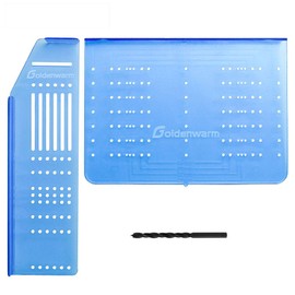 goldenwarm Handle Knobs Drilling Template for Furniture Handles Cabinet Handles Drawer Handles and Knobs Assembly Tool TM160