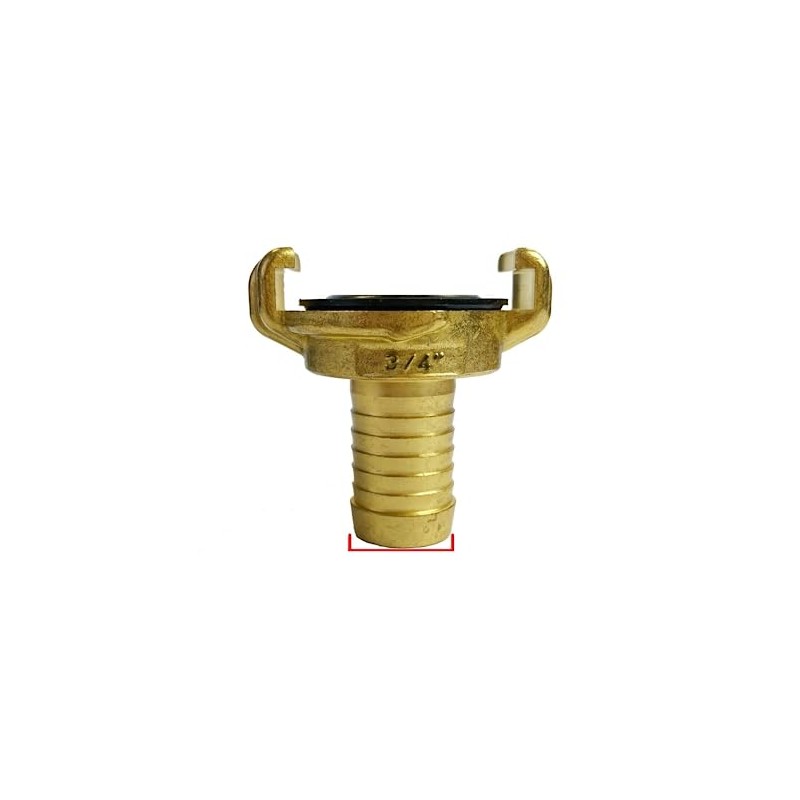 Brass GEKA Type Hose Quick Connect Adapter Claw Fitting Pipe