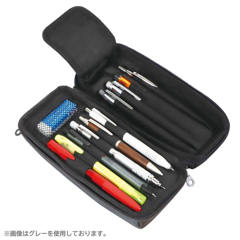 Kutsuwa Preserve AK072BK Pen Case, Black