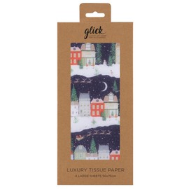 Glick Four Sheets Tissue Paper, Christmas Fairytale Tissue for Christmas Wrapping and Arts and Crafts, Multi-Colour
