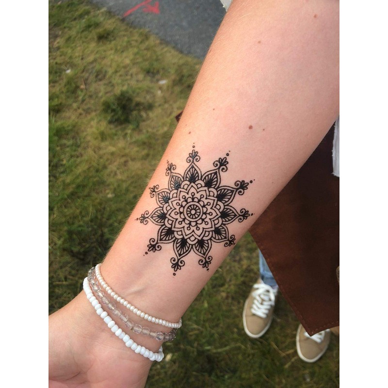 Lorena VV Mandala Elephant Butterfly Tattoo Stencil Tattoo Template 4