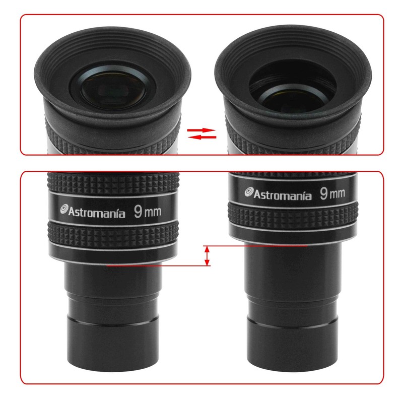 Astromania 1.25" 9mm 58-Degree Planetary II Eyepiece for Telescope