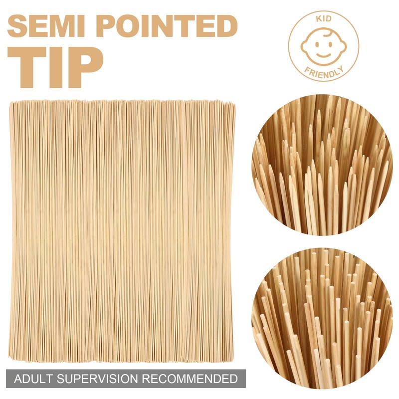 Suclain 600 Pcs 36" Long 5mm Thick Marshmallow Roasting Sticks,