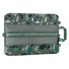 Eagle Creek Pack-It Reveal Shoe Sack - Shoe Bags for Travel with Durable, Breathable Easy-View Mesh Top, Quick-Grab Handle, & Out-of-Bag Attachment Roots and Shoots: Duck Green - Reveal (New)