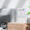 White Acrylic WiFi Password Board, Chalkboard Style WiFi Sign for