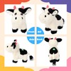 Cuteoy Walking Black Cow Stuffed Animal Speaking Moo Plush Cattle
