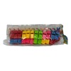 120 Silbatos Plástico con Collar Colores Surtidos para Fiesta y