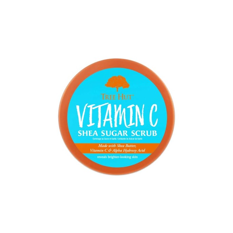 TREE HUT, Vitamin C Shea Sugar Scrub, Exfoliante Corporal de