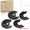 A-Premium Front and Rear Driver and Passenger Side Brake Dust