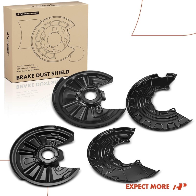 A-Premium Front and Rear Driver and Passenger Side Brake Dust