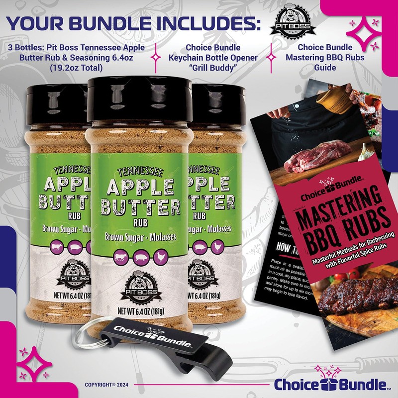 Pit Boss Tennessee Apple Butter Premium BBQ Barbecue Mixed Seasoning