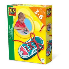 éS 14629 I Learn to Tie Shoes, Multicoloured, One Size