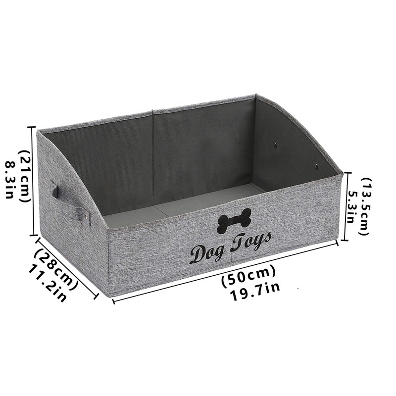 Morezi Pet Supplies Storage Box, Canvas Dog Toy Box, Foldable