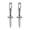 HZMAN Medieval Sword Dangle Drop Earrings for Men Women Stainless