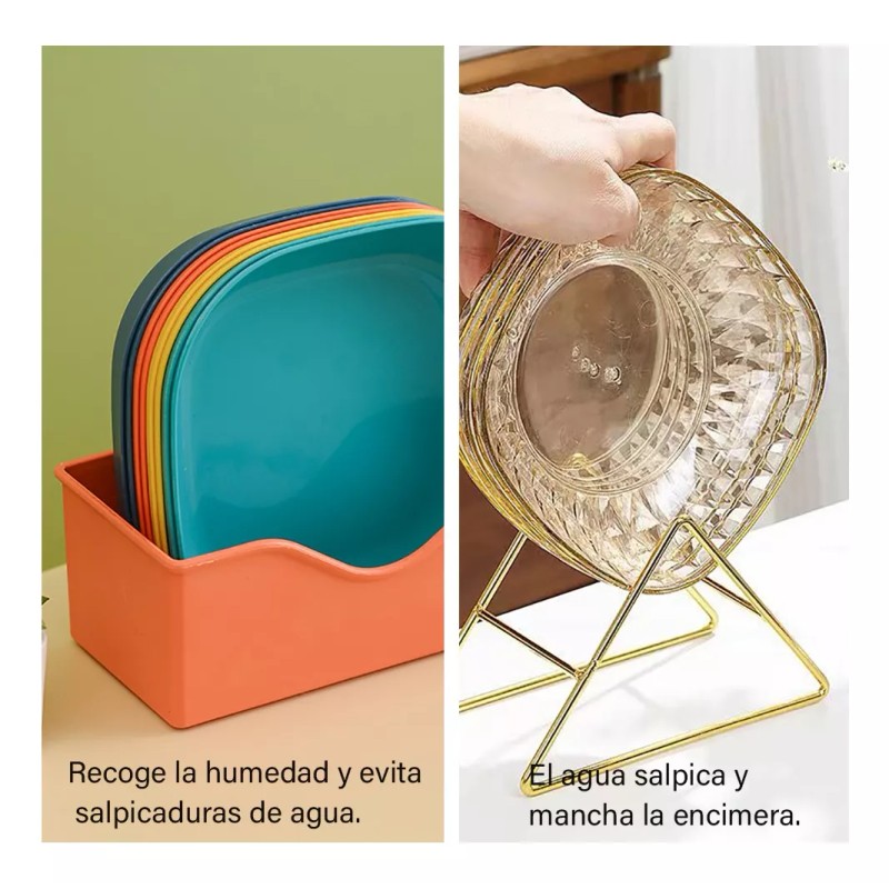 Dolores Platos Plastico Botanero Base Varios Colores Paquete 11 Pcs