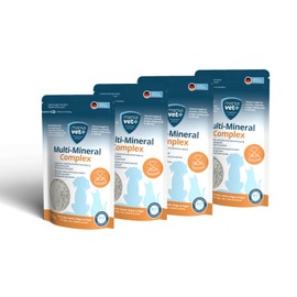 Marsavet Multi-Mineral Complex Powder 4 x 125 g with Vitamins, Minerals, Omega 3 & Proteins for Dogs, Cats and Other Pets It Provides Essential Nutrients