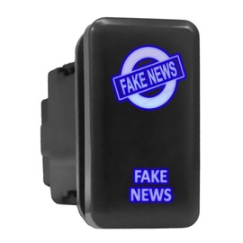 Fake News Symbol Older Model Push Button Compatible with Toyota (/ Surface Size 1.54 x 0.83 inches)
