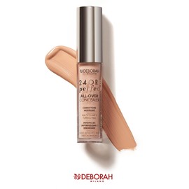 Deborah Milano – Flüssigkeitskorrektor 24 Stunden Perfect All-Over Concealer, 05 Amber, Long-Lasting und wasserdicht, hohe Deckkraft, minimiert Unebenheiten, Augen und Gesichtsschmerzen