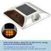 6 LED Solar Power Ground Marker Lights Waterproof Outdoor Driveway