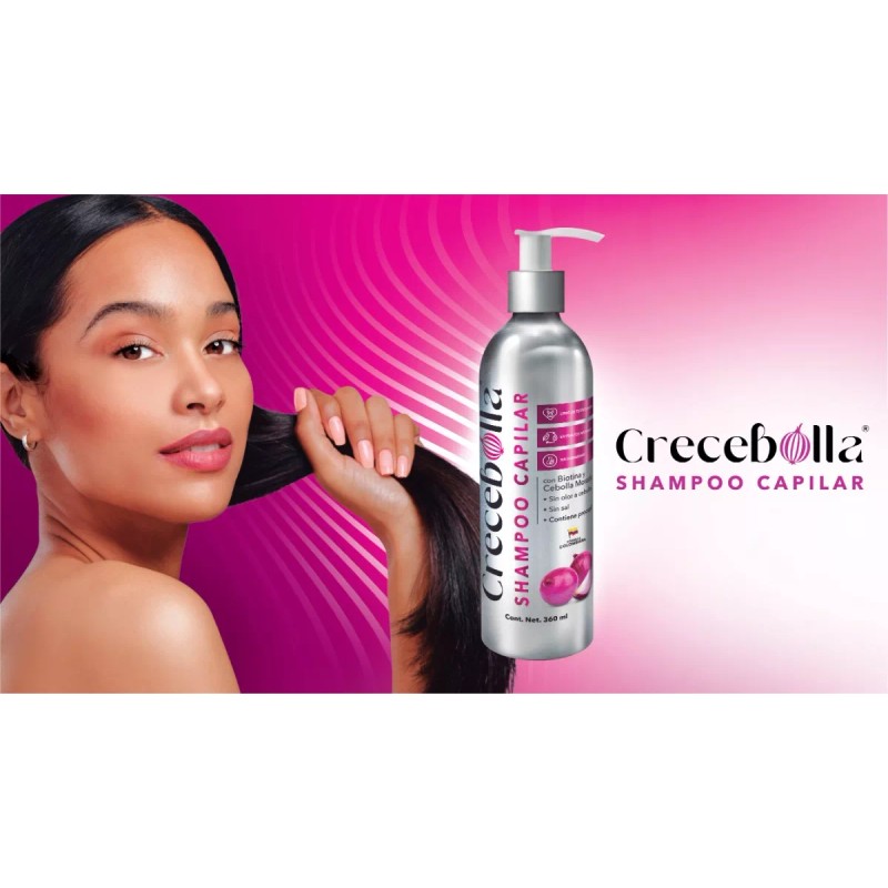 Crecebolla- Shampoo De Cebolla Morada