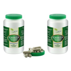 VITAIDEAL VEGAN® Echinacea root (purple coneflower root) "SPAR-POT" 2 x 360 vegetable capsules 450 mg each, purely natural without additives