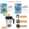 Blender Pitcher 64 oz Low-Profile Container, Compatible with 5200, 750,