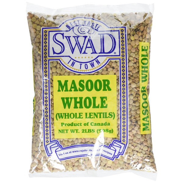 Great Bazaar Swad Masoor Whole Massor Dal, 2 Pound
