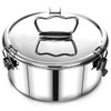 OKYMOTOR Flan Mold with Lid, Flanera Flan Mold 7.5×7.5×3in, Capacity