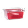 Oggi 5169 Berry Bin - Single Basket, Red