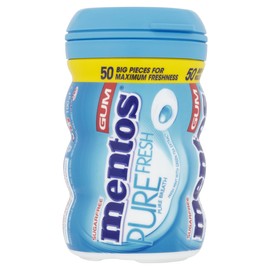 Mentos Gum Pure Fresh, fresh mint (Pack of 6, 50-Piece)