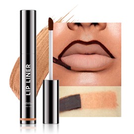 OETUIOW Lip Stain, Lip Liner Stain, Peel Off Lip Liner Tattoo, Long Lasting Lip Stain Waterproof for Women Girls All Skin Types, Transfer-Proof & Natural (Cocoa)