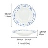fanquare 8 Inch Porcelain Soup Bowls Set of 4, Round