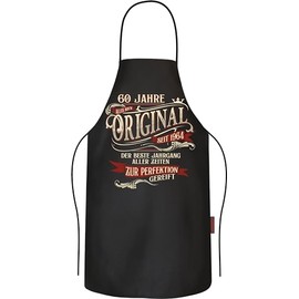 LOBO Barbecue Apron Cooking Apron Kitchen Apron as a Gift for 60th Birthday Made of Pure Cotton – 60 Years Matured to Perfection – Original Since 1964, Original 1963