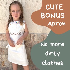 BrushinBella Silicone Craft Mat 15 x 17 inch - Large Silicone Art Mat with Apron - Painting Mat, Resin Mat, Clay Mat - Dishwasher-Safe, Heat Resistant Mat - Modern Paint Mat for Craft Lovers, DIYers