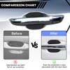 Car Door Handle Protector, 4Pcs TPU Carbon Fiber Anti-Scratches Protectors,