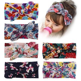 Baby Girl Headbands and Bows,Girl's Nylon Hairbands for Newborn,Toddler and Childrens