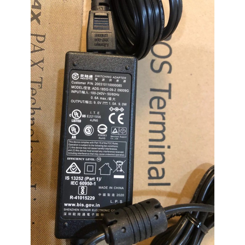 PAX S80,A80 ORIGINAL POWER PACK ADAPTER, Big Order Had Good