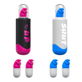 2 Paar Ohrstöpsel zum Schlafen - Wiederverwendbarer Silikon Gehörschutz, Weiche und Komfortable Ohrstöpsel für Schlaf Konzert Reisen Schwimmen Flugzeug Schnarchen Arbeit und mehr