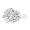 uxcell M5.2 Lug Plate Solder Ring Terminal Connector Crimp Silver