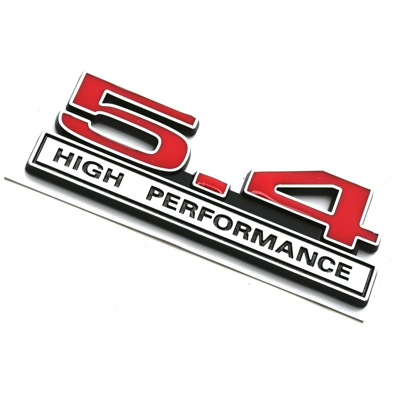 2pcs 5.4L Liter High Performance Badge V6 Engine Emblems Badge