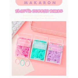 GrueGard Rubber Bands, Pack of 140 Rubber Rings in Hanging Box, Reusable Office Household Rubbers 16 mm - 60 mm for Home, Office, School, Elastic Rubber Bands (Green, 16 mm)