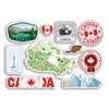 DV DESIGN 1 x A5 Canada Vinyl Glossy Patriotic Sticker