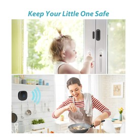 Door Chime, METAK Wireless Door Open Contact Sensor Alarm with 500 FT Range, 58 Chimes and 5 Volume Levels for Business/Store/Home/Office When Entering, 1 Transmitter + 1 Plug-in Receiver