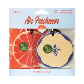 OA-HGL-3-1 1/2 MIX HALF Hanging Air Freshener, Orange & Pair, Pack of 4, 2 Scents