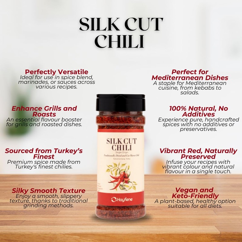 HAYFENE | SILK CUT CHILI FLAKES aka PUL BIBER |